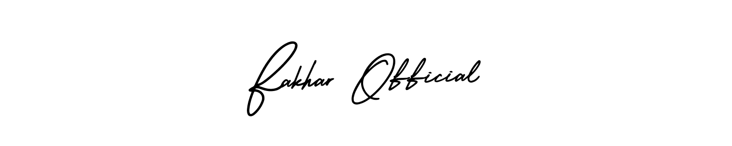 AmerikaSignatureDemo-Regular is a professional signature style that is perfect for those who want to add a touch of class to their signature. It is also a great choice for those who want to make their signature more unique. Get Fakhar Official name to fancy signature for free. Fakhar Official signature style 3 images and pictures png