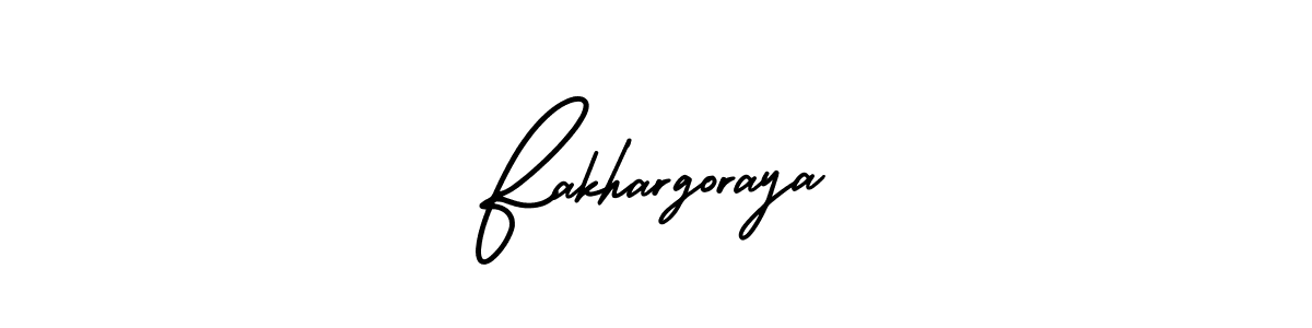 Use a signature maker to create a handwritten signature online. With this signature software, you can design (AmerikaSignatureDemo-Regular) your own signature for name Fakhargoraya. Fakhargoraya signature style 3 images and pictures png