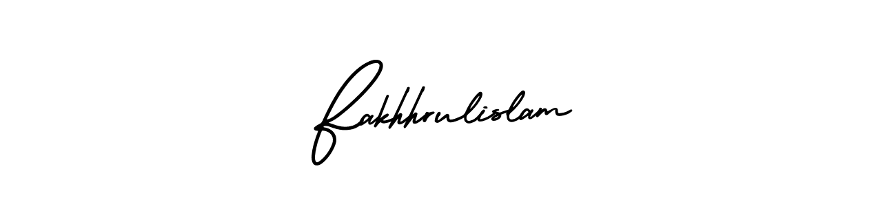 Also You can easily find your signature by using the search form. We will create Fakhhrulislam name handwritten signature images for you free of cost using AmerikaSignatureDemo-Regular sign style. Fakhhrulislam signature style 3 images and pictures png