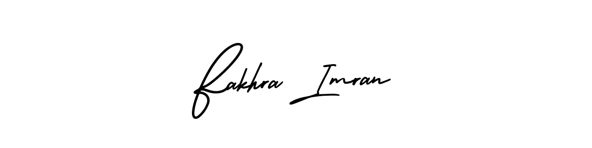 Create a beautiful signature design for name Fakhra Imran. With this signature (AmerikaSignatureDemo-Regular) fonts, you can make a handwritten signature for free. Fakhra Imran signature style 3 images and pictures png