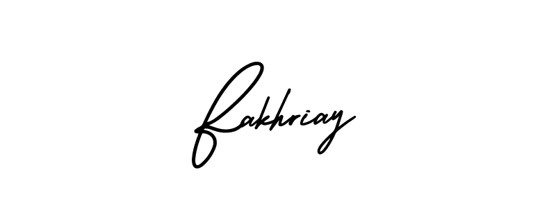 Use a signature maker to create a handwritten signature online. With this signature software, you can design (AmerikaSignatureDemo-Regular) your own signature for name Fakhriay. Fakhriay signature style 3 images and pictures png