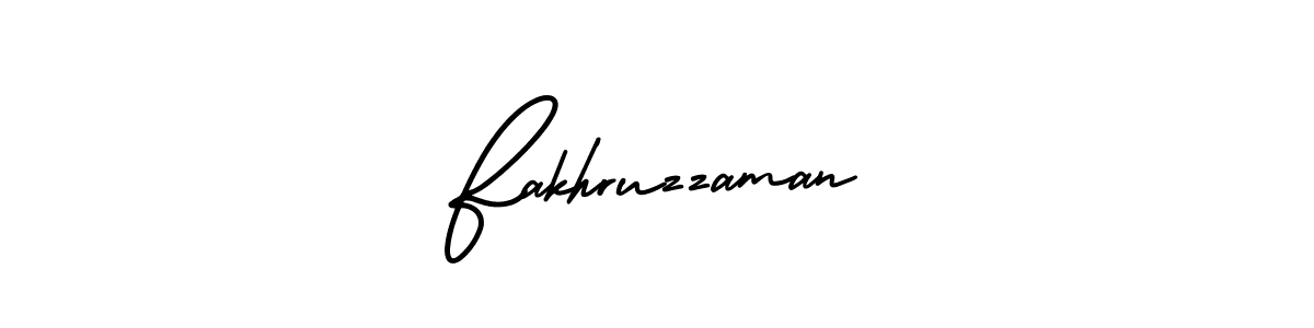 You should practise on your own different ways (AmerikaSignatureDemo-Regular) to write your name (Fakhruzzaman) in signature. don't let someone else do it for you. Fakhruzzaman signature style 3 images and pictures png