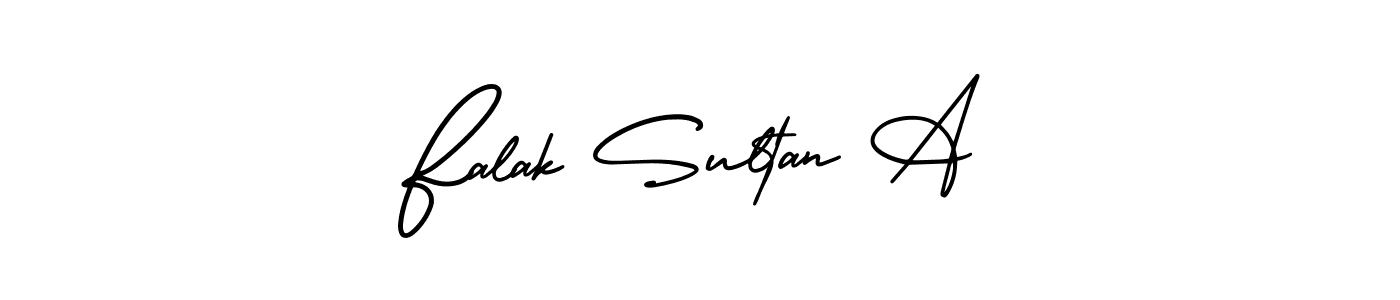 This is the best signature style for the Falak Sultan A name. Also you like these signature font (AmerikaSignatureDemo-Regular). Mix name signature. Falak Sultan A signature style 3 images and pictures png