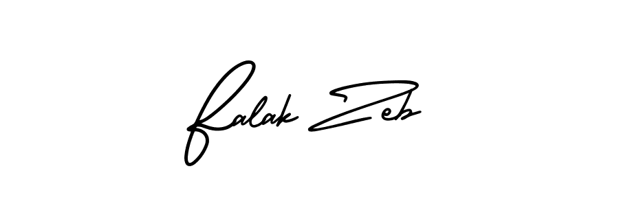 This is the best signature style for the Falak Zeb name. Also you like these signature font (AmerikaSignatureDemo-Regular). Mix name signature. Falak Zeb signature style 3 images and pictures png