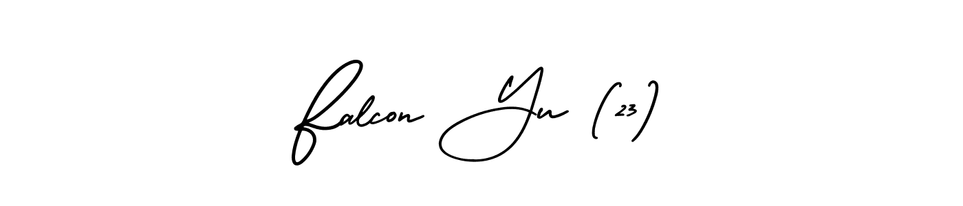 Also we have Falcon Yu (23) name is the best signature style. Create professional handwritten signature collection using AmerikaSignatureDemo-Regular autograph style. Falcon Yu (23) signature style 3 images and pictures png