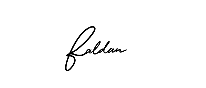 Faldan  stylish signature style. Best Handwritten Sign (AmerikaSignatureDemo-Regular) for my name. Handwritten Signature Collection Ideas for my name Faldan . Faldan  signature style 3 images and pictures png