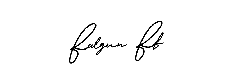 Make a beautiful signature design for name Falgun Ff. With this signature (AmerikaSignatureDemo-Regular) style, you can create a handwritten signature for free. Falgun Ff signature style 3 images and pictures png