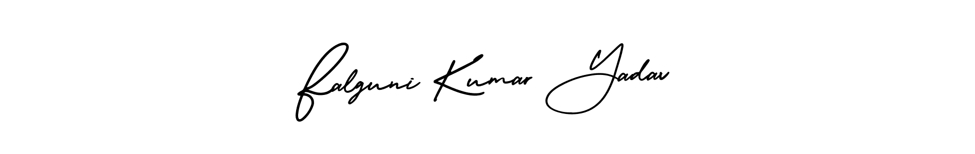 It looks lik you need a new signature style for name Falguni Kumar Yadav. Design unique handwritten (AmerikaSignatureDemo-Regular) signature with our free signature maker in just a few clicks. Falguni Kumar Yadav signature style 3 images and pictures png