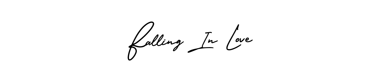 How to make Falling In Love signature? AmerikaSignatureDemo-Regular is a professional autograph style. Create handwritten signature for Falling In Love name. Falling In Love signature style 3 images and pictures png