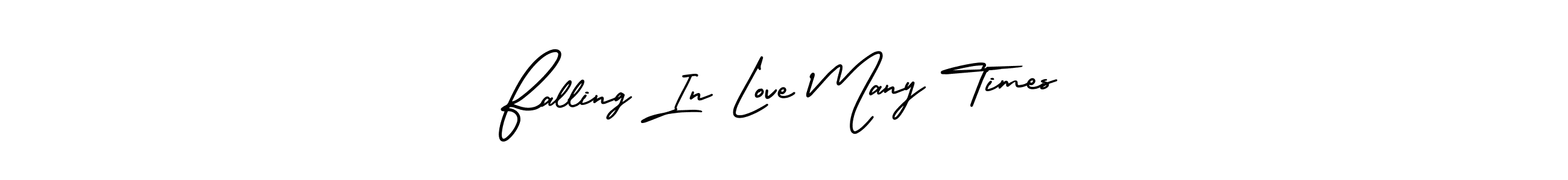 Design your own signature with our free online signature maker. With this signature software, you can create a handwritten (AmerikaSignatureDemo-Regular) signature for name Falling In Love Many Times. Falling In Love Many Times signature style 3 images and pictures png