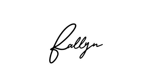 Make a beautiful signature design for name Fallyn. With this signature (AmerikaSignatureDemo-Regular) style, you can create a handwritten signature for free. Fallyn signature style 3 images and pictures png