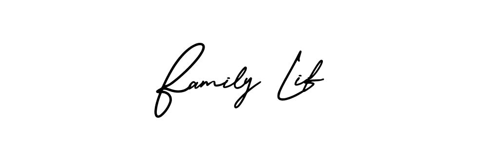 This is the best signature style for the Family Lif name. Also you like these signature font (AmerikaSignatureDemo-Regular). Mix name signature. Family Lif signature style 3 images and pictures png