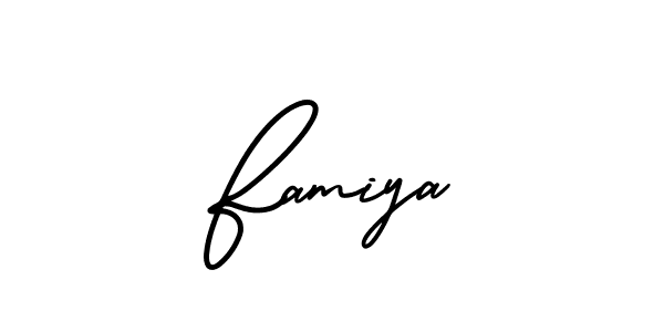 Once you've used our free online signature maker to create your best signature AmerikaSignatureDemo-Regular style, it's time to enjoy all of the benefits that Famiya name signing documents. Famiya signature style 3 images and pictures png