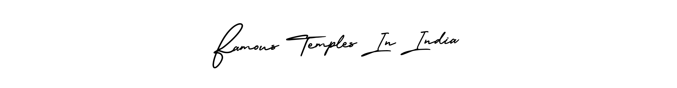 Make a short Famous Temples In India signature style. Manage your documents anywhere anytime using AmerikaSignatureDemo-Regular. Create and add eSignatures, submit forms, share and send files easily. Famous Temples In India signature style 3 images and pictures png