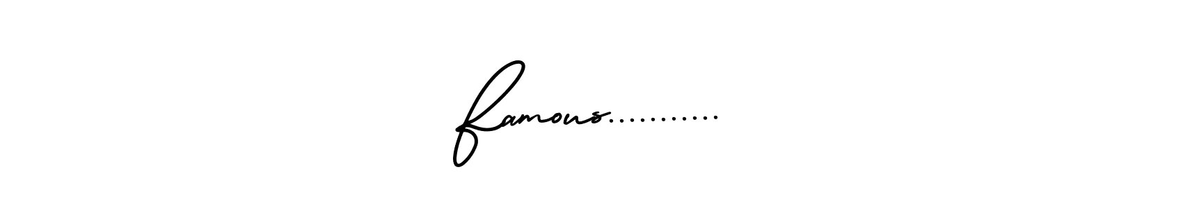 Create a beautiful signature design for name Famous............ With this signature (AmerikaSignatureDemo-Regular) fonts, you can make a handwritten signature for free. Famous........... signature style 3 images and pictures png
