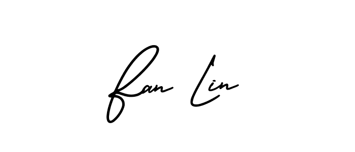Use a signature maker to create a handwritten signature online. With this signature software, you can design (AmerikaSignatureDemo-Regular) your own signature for name Fan Lin. Fan Lin signature style 3 images and pictures png