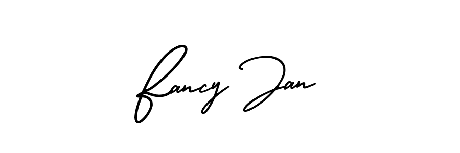 if you are searching for the best signature style for your name Fancy Jan. so please give up your signature search. here we have designed multiple signature styles  using AmerikaSignatureDemo-Regular. Fancy Jan signature style 3 images and pictures png