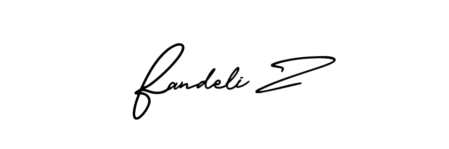 Make a beautiful signature design for name Fandeli Z. Use this online signature maker to create a handwritten signature for free. Fandeli Z signature style 3 images and pictures png