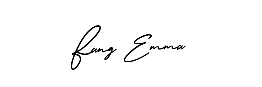 Also You can easily find your signature by using the search form. We will create Fang Emma name handwritten signature images for you free of cost using AmerikaSignatureDemo-Regular sign style. Fang Emma signature style 3 images and pictures png