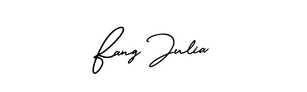 How to Draw Fang Julia signature style? AmerikaSignatureDemo-Regular is a latest design signature styles for name Fang Julia. Fang Julia signature style 3 images and pictures png