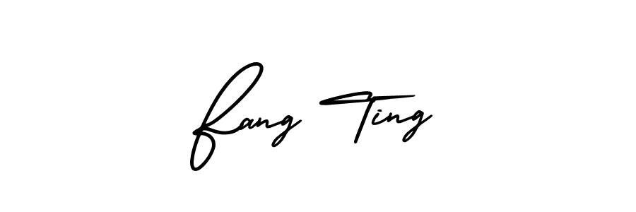 Fang Ting stylish signature style. Best Handwritten Sign (AmerikaSignatureDemo-Regular) for my name. Handwritten Signature Collection Ideas for my name Fang Ting. Fang Ting signature style 3 images and pictures png