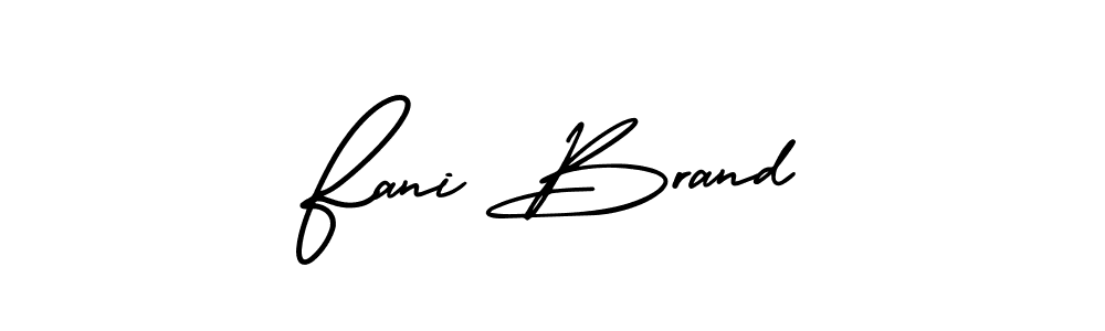 This is the best signature style for the Fani Brand name. Also you like these signature font (AmerikaSignatureDemo-Regular). Mix name signature. Fani Brand signature style 3 images and pictures png