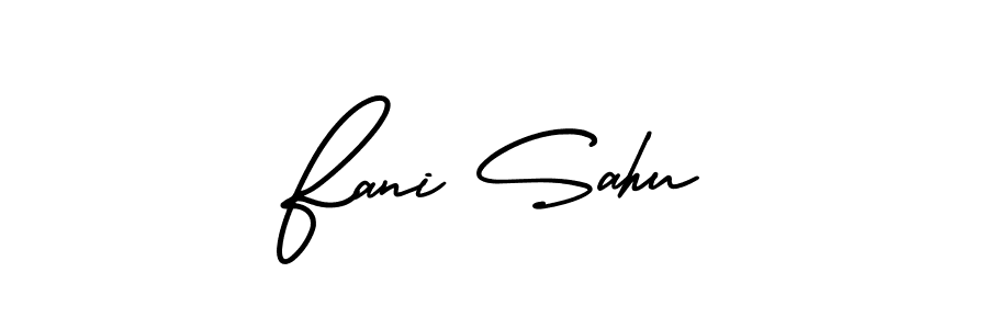 It looks lik you need a new signature style for name Fani Sahu. Design unique handwritten (AmerikaSignatureDemo-Regular) signature with our free signature maker in just a few clicks. Fani Sahu signature style 3 images and pictures png