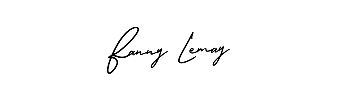 Use a signature maker to create a handwritten signature online. With this signature software, you can design (AmerikaSignatureDemo-Regular) your own signature for name Fanny Lemay. Fanny Lemay signature style 3 images and pictures png