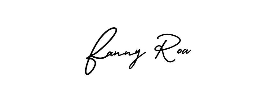 Make a short Fanny Roa signature style. Manage your documents anywhere anytime using AmerikaSignatureDemo-Regular. Create and add eSignatures, submit forms, share and send files easily. Fanny Roa signature style 3 images and pictures png
