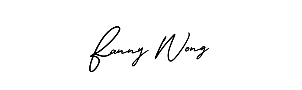 How to Draw Fanny Wong signature style? AmerikaSignatureDemo-Regular is a latest design signature styles for name Fanny Wong. Fanny Wong signature style 3 images and pictures png