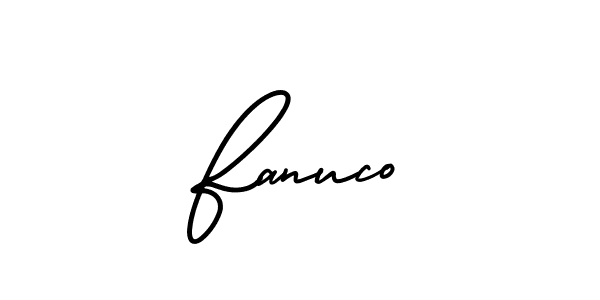 Make a beautiful signature design for name Fanuco. With this signature (AmerikaSignatureDemo-Regular) style, you can create a handwritten signature for free. Fanuco signature style 3 images and pictures png