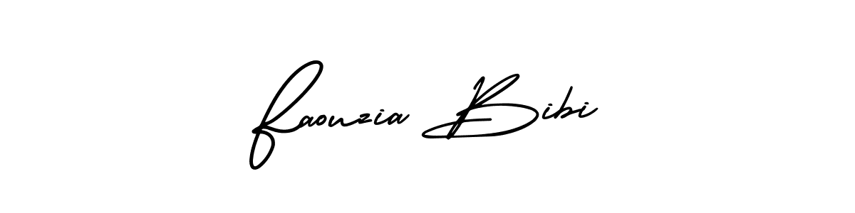 Also You can easily find your signature by using the search form. We will create Faouzia Bibi name handwritten signature images for you free of cost using AmerikaSignatureDemo-Regular sign style. Faouzia Bibi signature style 3 images and pictures png