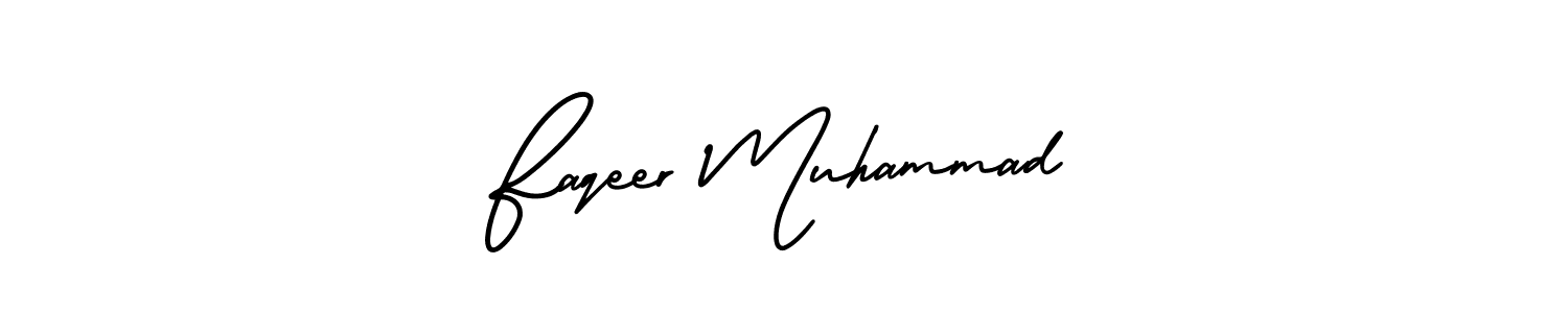 How to Draw Faqeer Muhammad signature style? AmerikaSignatureDemo-Regular is a latest design signature styles for name Faqeer Muhammad. Faqeer Muhammad signature style 3 images and pictures png