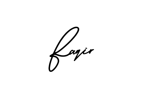 You should practise on your own different ways (AmerikaSignatureDemo-Regular) to write your name (Faqir) in signature. don't let someone else do it for you. Faqir signature style 3 images and pictures png