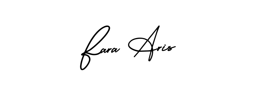 Also You can easily find your signature by using the search form. We will create Fara Aris name handwritten signature images for you free of cost using AmerikaSignatureDemo-Regular sign style. Fara Aris signature style 3 images and pictures png