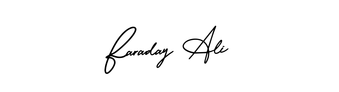 Use a signature maker to create a handwritten signature online. With this signature software, you can design (AmerikaSignatureDemo-Regular) your own signature for name Faraday Ali. Faraday Ali signature style 3 images and pictures png