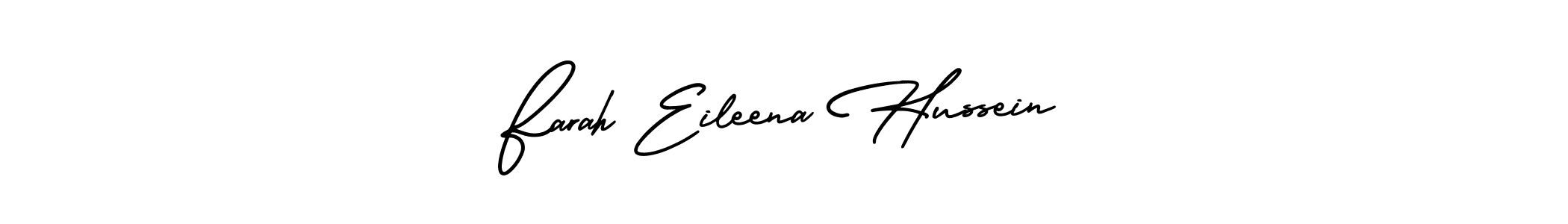 Make a beautiful signature design for name Farah Eileena Hussein. With this signature (AmerikaSignatureDemo-Regular) style, you can create a handwritten signature for free. Farah Eileena Hussein signature style 3 images and pictures png