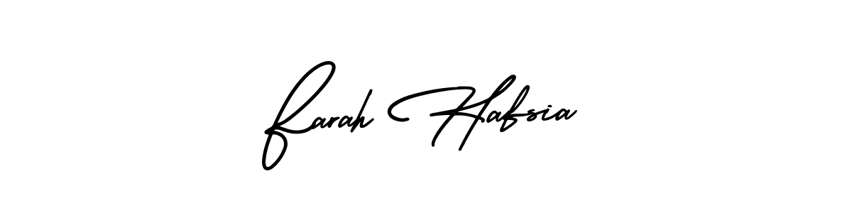 AmerikaSignatureDemo-Regular is a professional signature style that is perfect for those who want to add a touch of class to their signature. It is also a great choice for those who want to make their signature more unique. Get Farah Hafsia name to fancy signature for free. Farah Hafsia signature style 3 images and pictures png