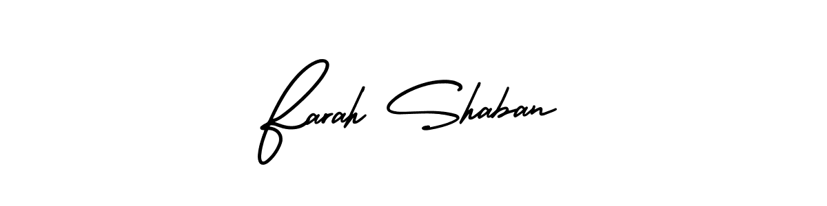Design your own signature with our free online signature maker. With this signature software, you can create a handwritten (AmerikaSignatureDemo-Regular) signature for name Farah Shaban. Farah Shaban signature style 3 images and pictures png