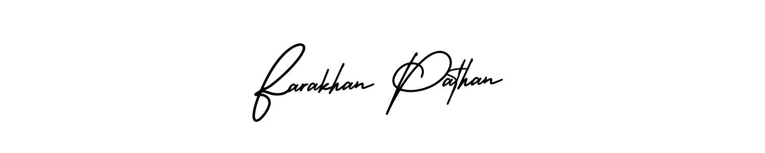 Create a beautiful signature design for name Farakhan Pathan. With this signature (AmerikaSignatureDemo-Regular) fonts, you can make a handwritten signature for free. Farakhan Pathan signature style 3 images and pictures png