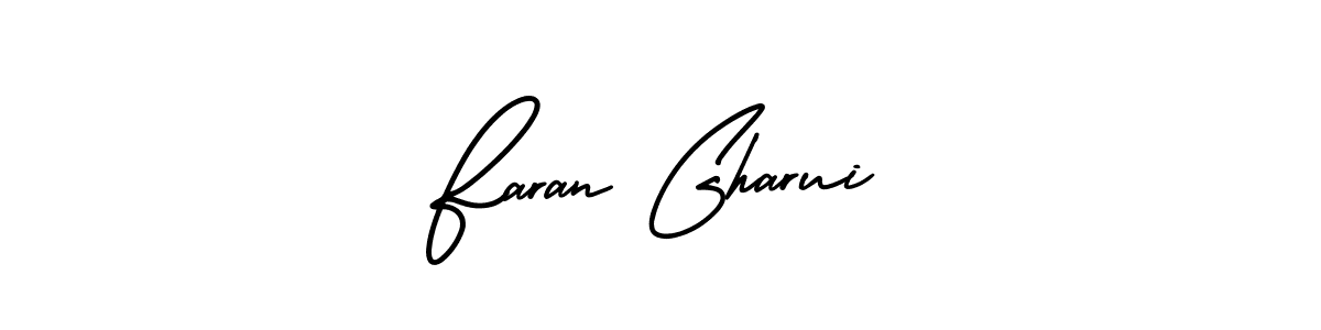 Design your own signature with our free online signature maker. With this signature software, you can create a handwritten (AmerikaSignatureDemo-Regular) signature for name Faran Gharui. Faran Gharui signature style 3 images and pictures png