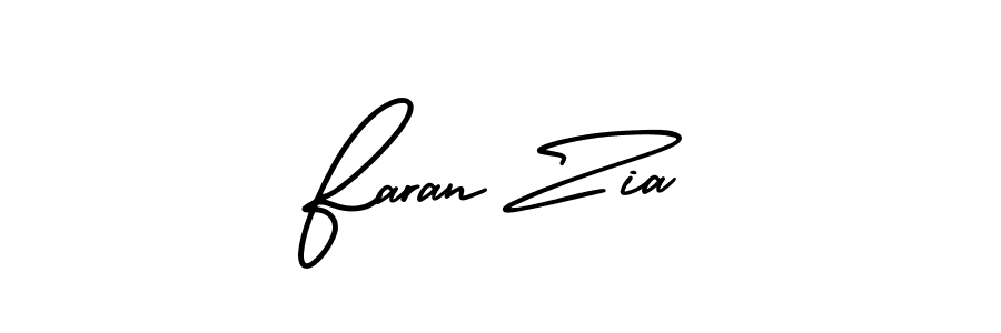Design your own signature with our free online signature maker. With this signature software, you can create a handwritten (AmerikaSignatureDemo-Regular) signature for name Faran Zia. Faran Zia signature style 3 images and pictures png