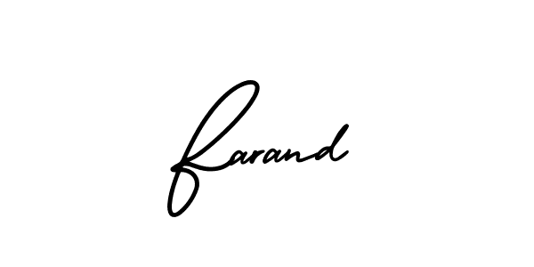 Also we have Farand name is the best signature style. Create professional handwritten signature collection using AmerikaSignatureDemo-Regular autograph style. Farand signature style 3 images and pictures png