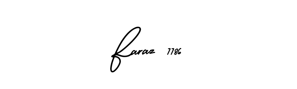 Also You can easily find your signature by using the search form. We will create Faraz 7786 name handwritten signature images for you free of cost using AmerikaSignatureDemo-Regular sign style. Faraz 7786 signature style 3 images and pictures png