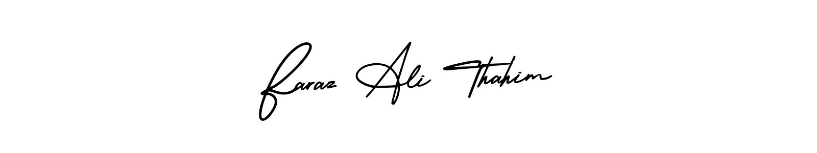 Also You can easily find your signature by using the search form. We will create Faraz Ali Thahim name handwritten signature images for you free of cost using AmerikaSignatureDemo-Regular sign style. Faraz Ali Thahim signature style 3 images and pictures png