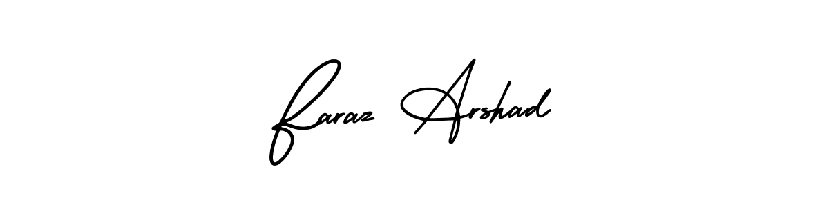 Faraz Arshad stylish signature style. Best Handwritten Sign (AmerikaSignatureDemo-Regular) for my name. Handwritten Signature Collection Ideas for my name Faraz Arshad. Faraz Arshad signature style 3 images and pictures png
