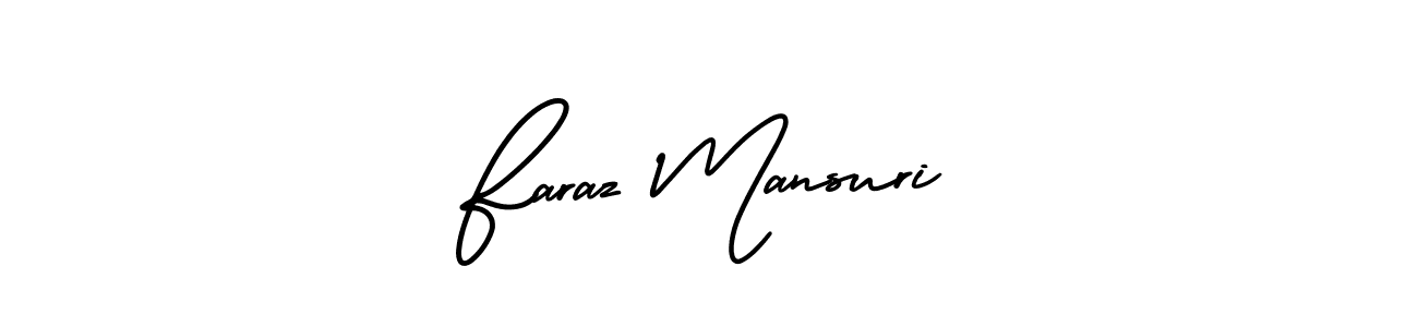 AmerikaSignatureDemo-Regular is a professional signature style that is perfect for those who want to add a touch of class to their signature. It is also a great choice for those who want to make their signature more unique. Get Faraz Mansuri name to fancy signature for free. Faraz Mansuri signature style 3 images and pictures png