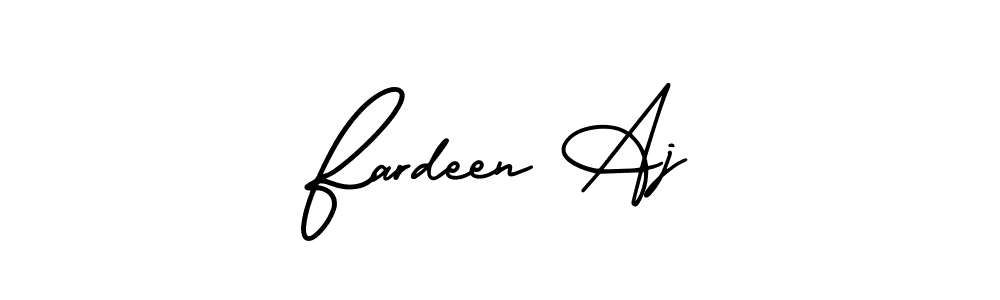 It looks lik you need a new signature style for name Fardeen Aj. Design unique handwritten (AmerikaSignatureDemo-Regular) signature with our free signature maker in just a few clicks. Fardeen Aj signature style 3 images and pictures png