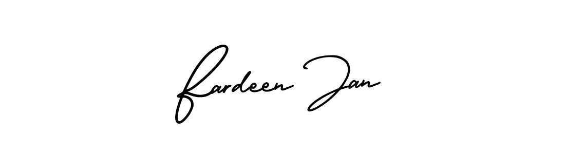 Also You can easily find your signature by using the search form. We will create Fardeen Jan name handwritten signature images for you free of cost using AmerikaSignatureDemo-Regular sign style. Fardeen Jan signature style 3 images and pictures png