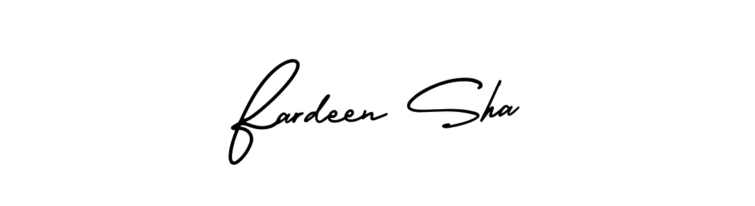 How to Draw Fardeen Sha signature style? AmerikaSignatureDemo-Regular is a latest design signature styles for name Fardeen Sha. Fardeen Sha signature style 3 images and pictures png
